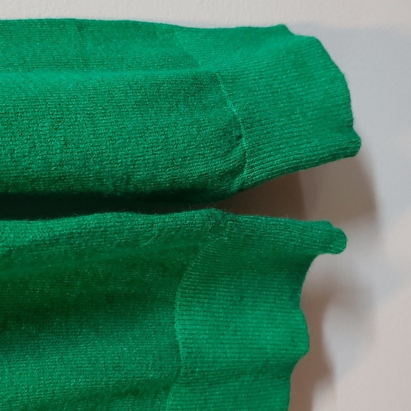 Victoria Harbour Kelly Green Sweater with Sequined Pumpkins and Candy Corn - Picture 4 of 7